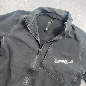 Lululemon Trainer Jacket Mens Large Black Full Zip Track Athleisure Stretch EUC